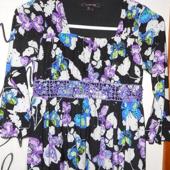 My Michelle Girls Sz. 12 Dressy Top Blouse - Picture 1 of 4